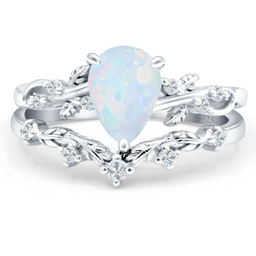 Two Piece Pear Ring